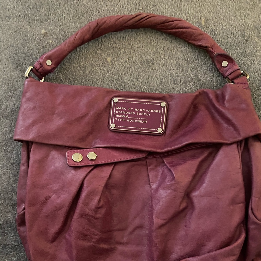 Marc Jacobs fuschia pink leather bag